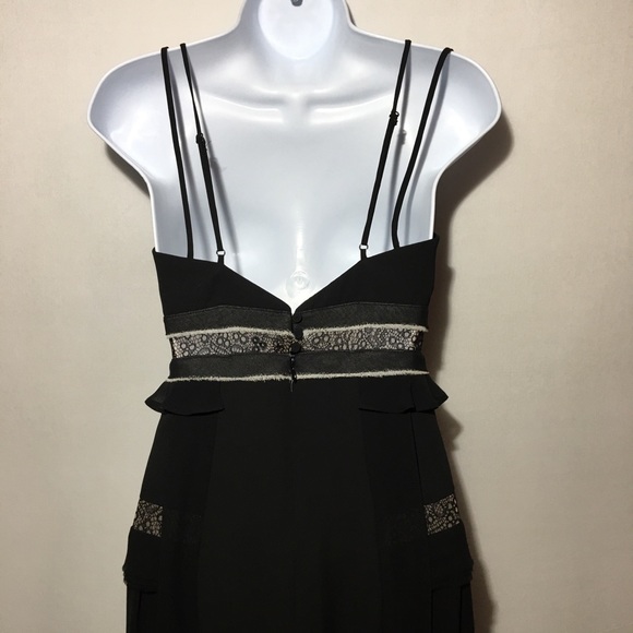 BCBGMaxazria Kylee Ruffle-Trim Maxi Dress
